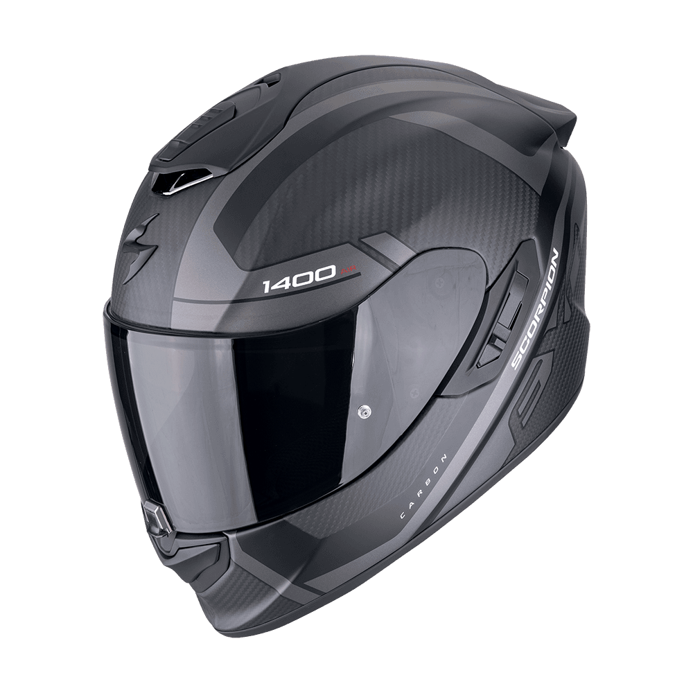 Moto přilba SCORPION EXO-1400 EVO II CARBON AIR ENKO matná černo/stříbrná