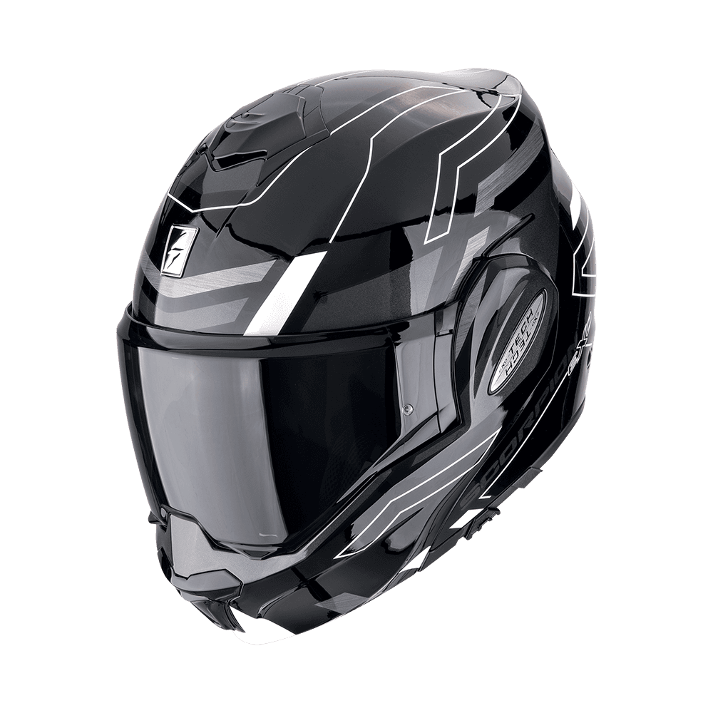 Moto přilba SCORPION EXO-TECH EVO CONQUER černo/bílá