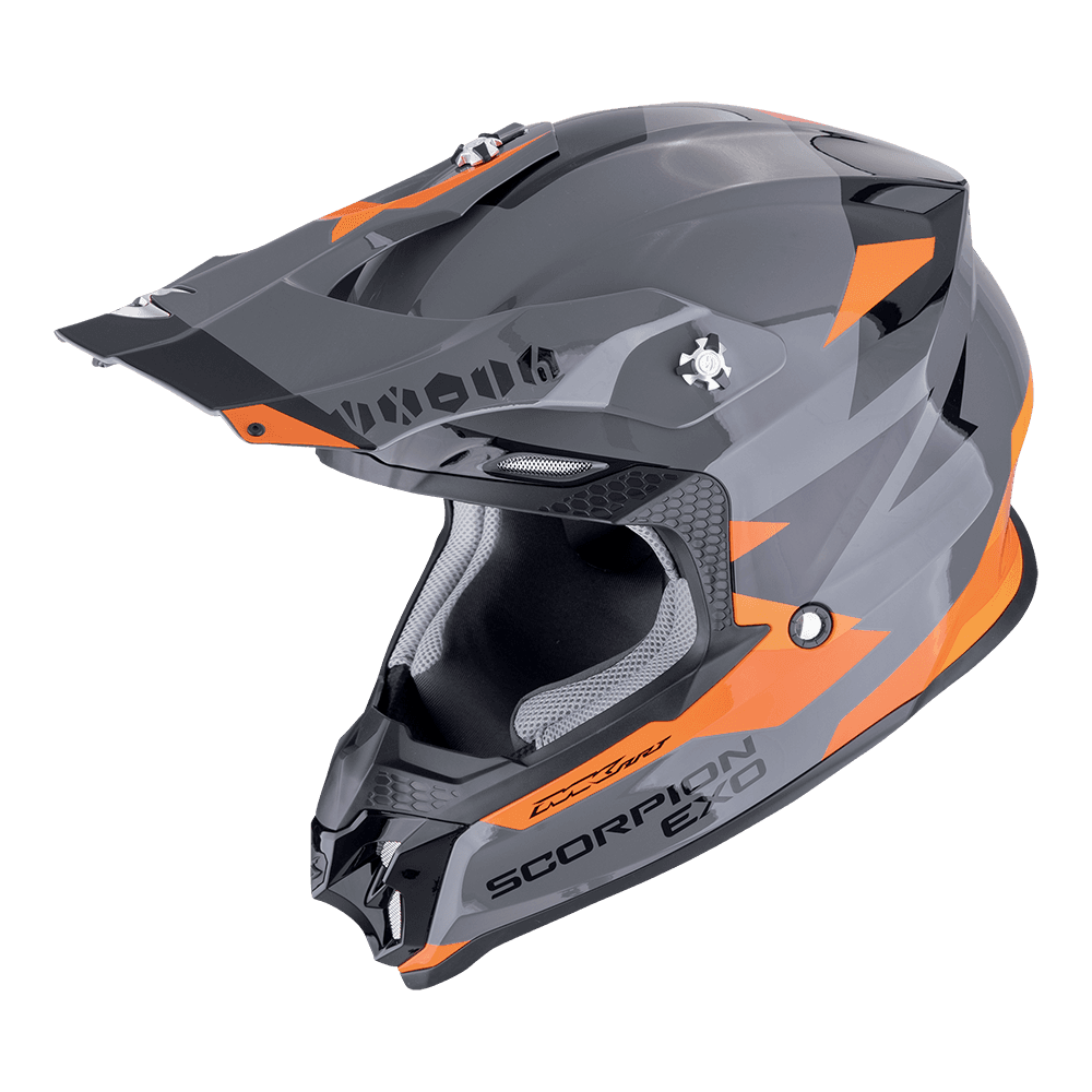 Moto přilba SCORPION VX-16 EVO AIR ROD šedo/oranžová
