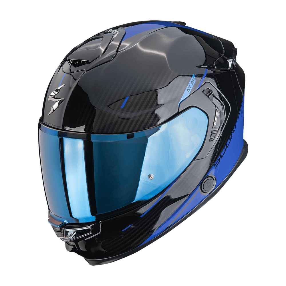 Moto přilba SCORPION EXO-GT SP AIR ASPHALT černo/modrá