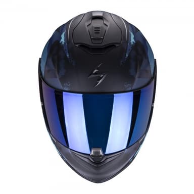 Moto přilba SCORPION EXO-1400 AIR SYLEX matná černo/modrá 2