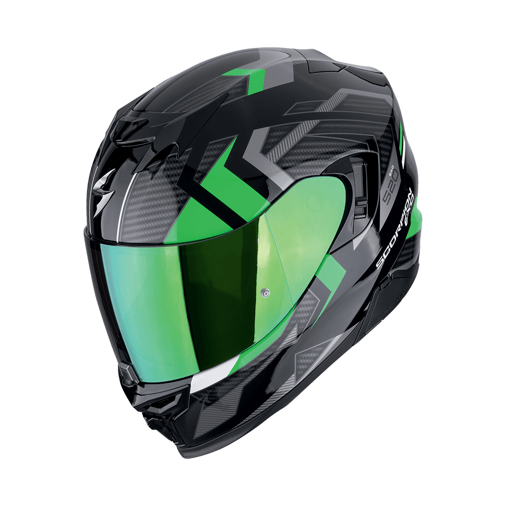 Moto přilba SCORPION EXO-520 EVO AIR SENSUS černo/zelená