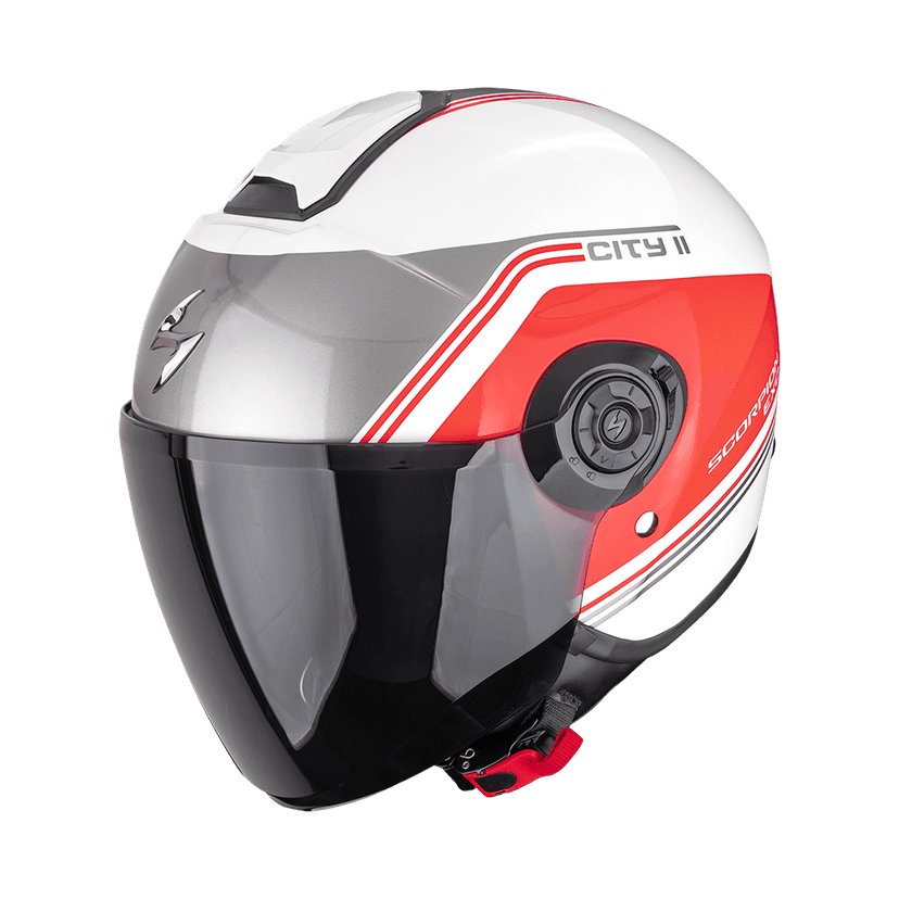Moto přilba SCORPION EXO-CITY II VITA bílo/červená