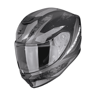 Dětská moto přilba SCORPION EXO-JNR AIR TAKO matná černo/stříbrná 3