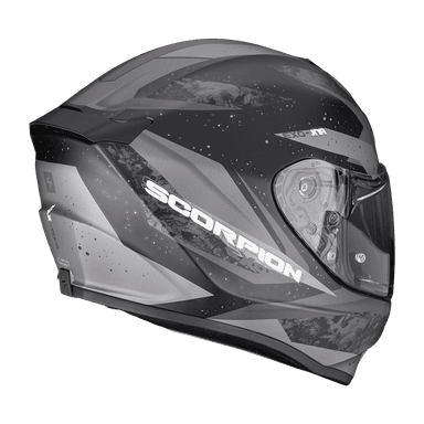Dětská moto přilba SCORPION EXO-JNR AIR TAKO matná černo/stříbrná 2