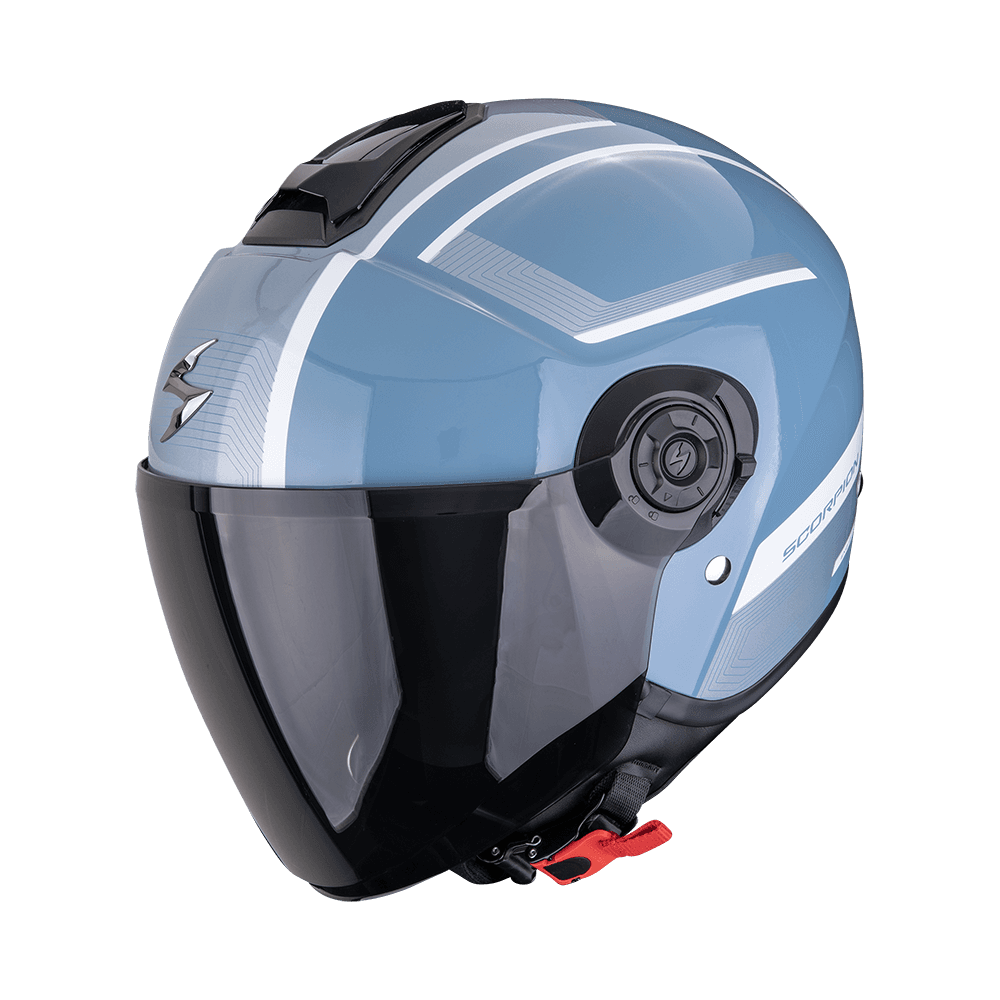 Moto přilba SCORPION EXO-CITY II COSMOS modro/stříbrná