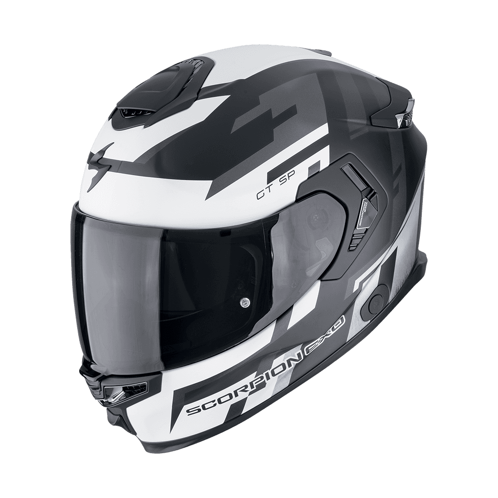 Moto přilba SCORPION EXO-GT SP AIR TORNADO matná černo/stříbrná