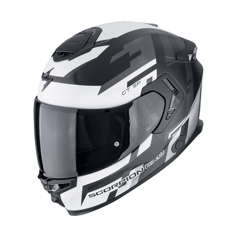 Moto přilba SCORPION EXO-GT SP AIR TORNADO matná černo/stříbrná