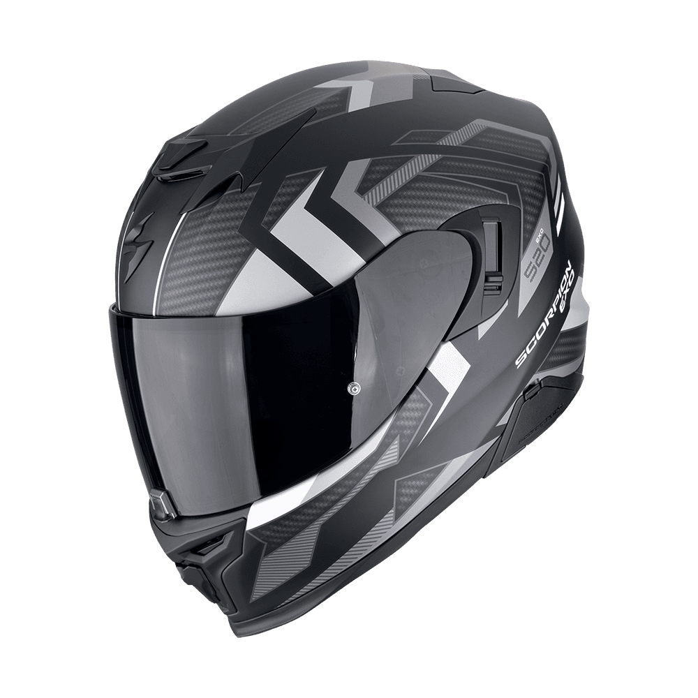 Moto přilba SCORPION EXO-520 EVO AIR SENSUS matná černo/stříbrná