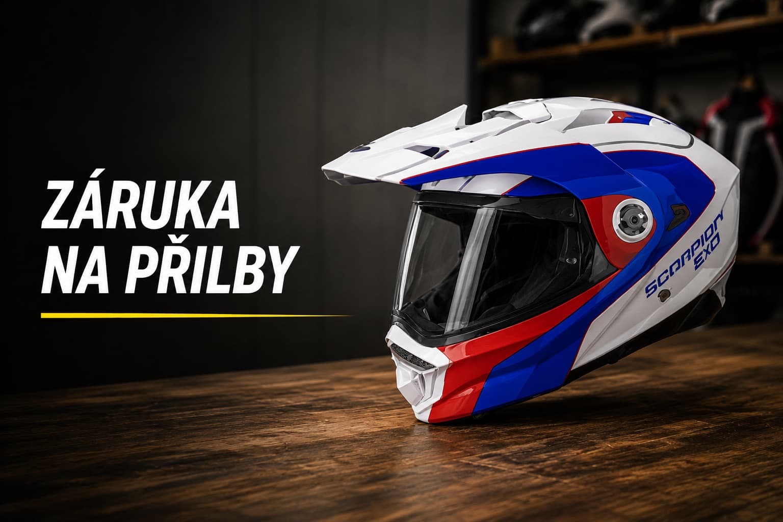 Záruka na přilby Scorpion: 5 let na skořepinu