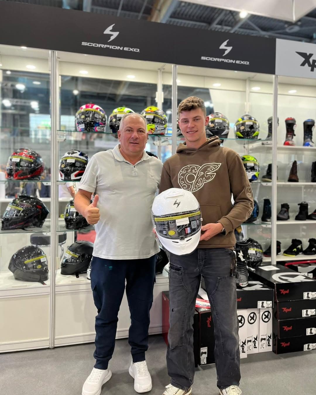 Filip Salač se Scorpion EXO přilbou