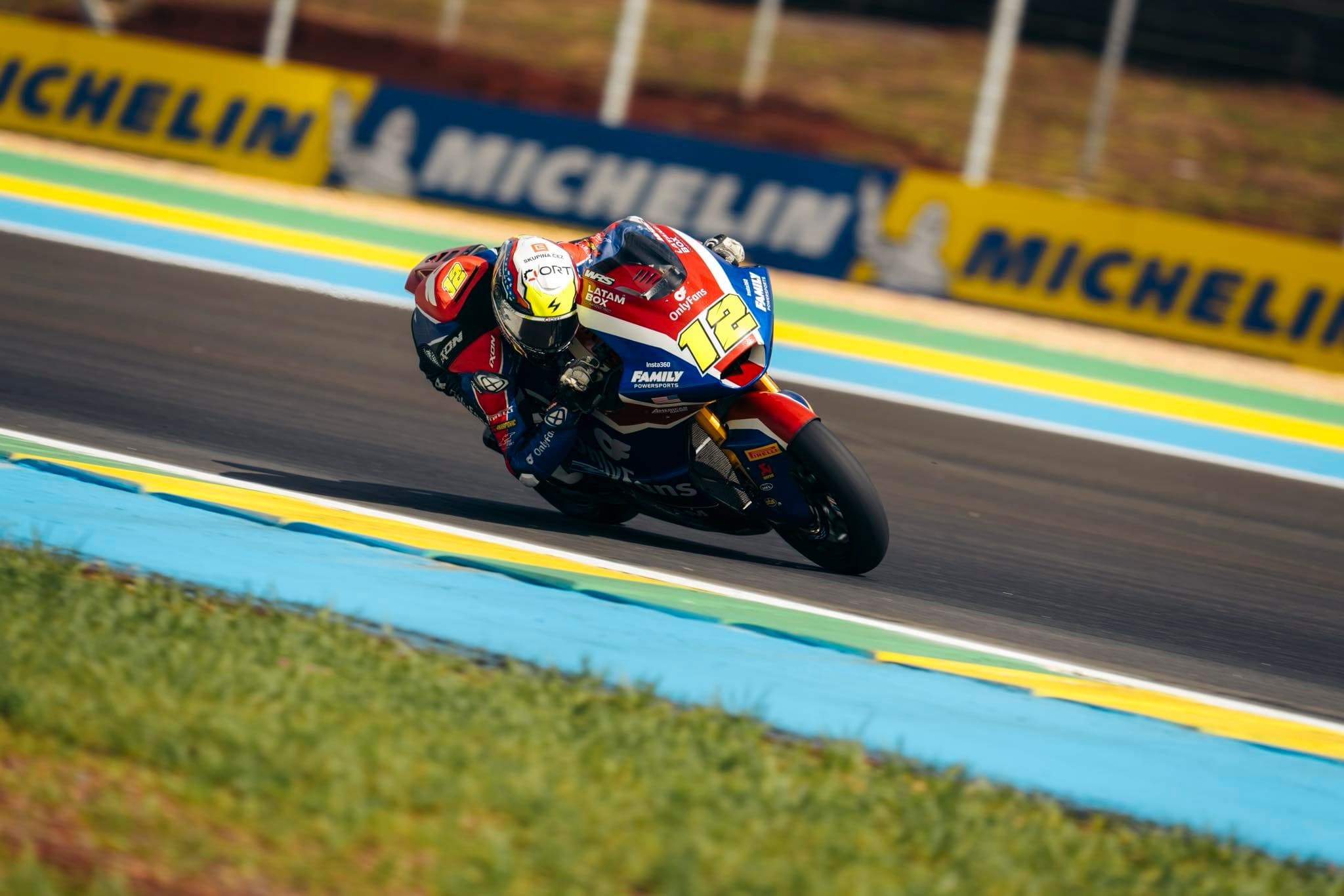 Filip Salač na trati Moto2