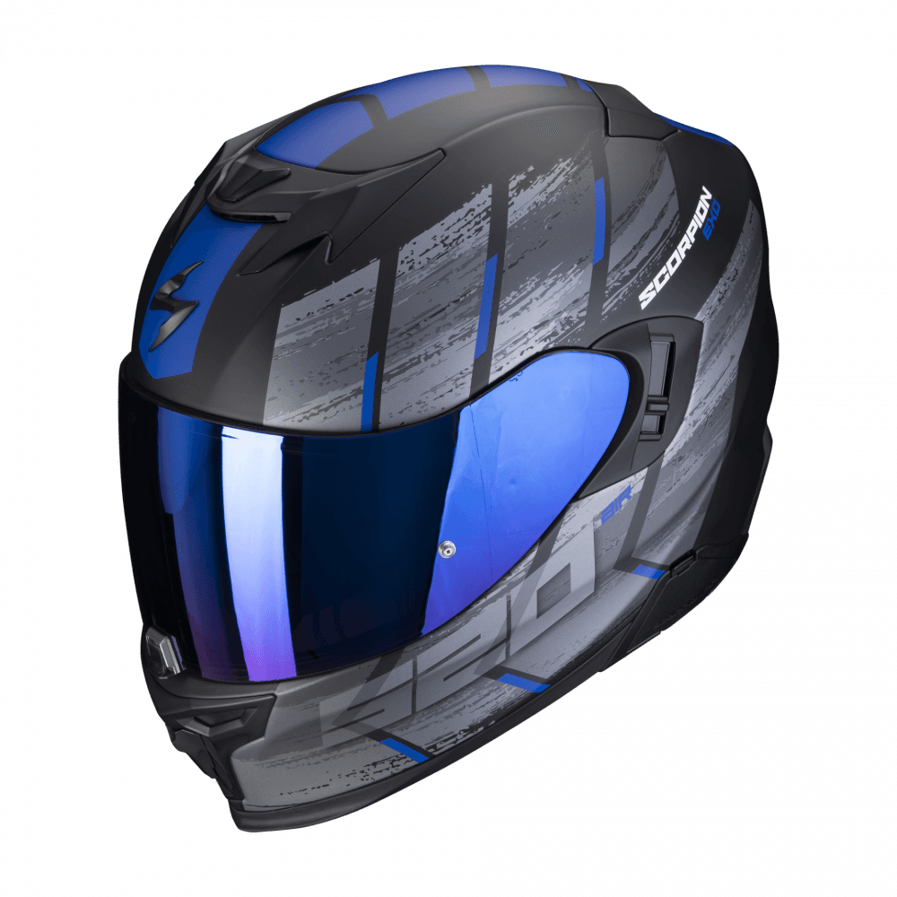 Moto přilba SCORPION EXO-520 EVO AIR MAHA matná černo/modrá
