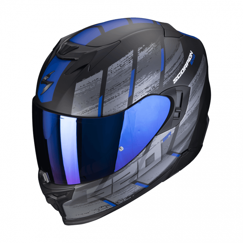Moto přilba SCORPION EXO-520 EVO AIR MAHA matná černo/modrá