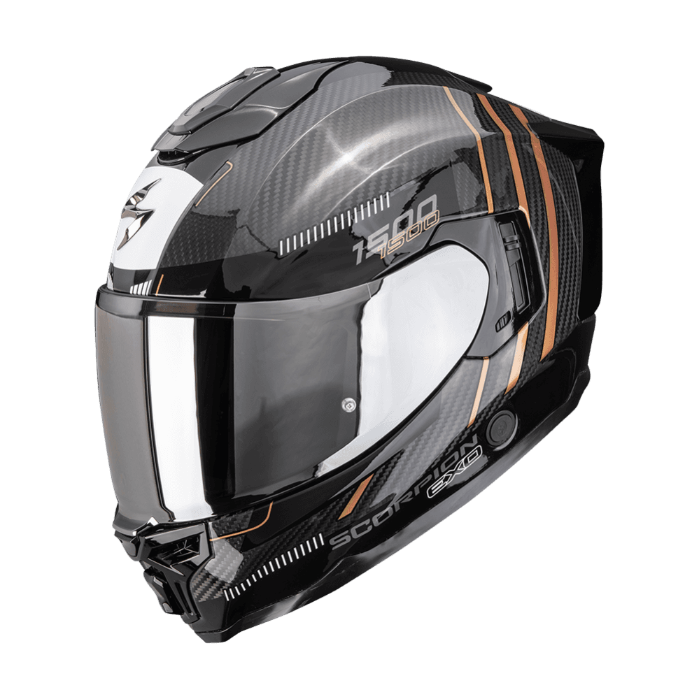 Moto přilba SCORPION EXO-1500 CARBON AIR ZITY černo/měděná