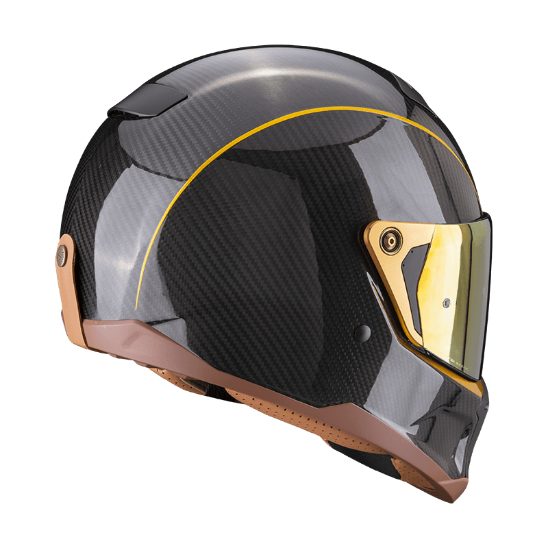 Moto přilba SCORPION EXO-HX1 CARBON SE černo/zlatá