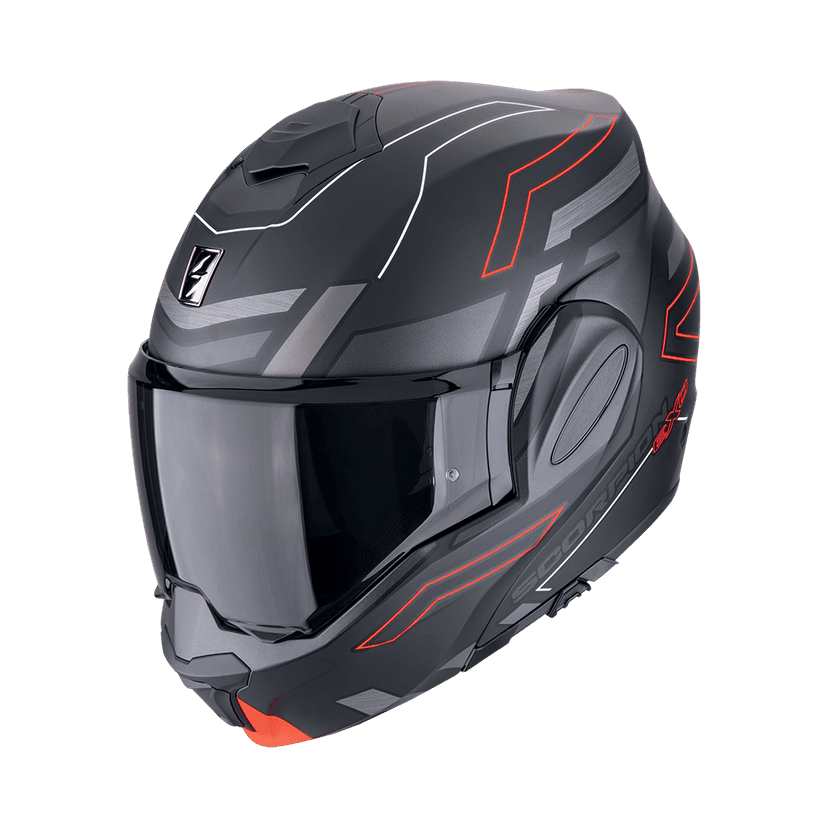 Moto přilba SCORPION EXO-TECH EVO CONQUER matná černo/červená