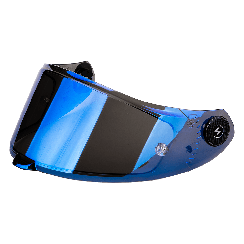 Plexi SCORPION EXO-RACE AIR zrcadlové modré KDS-F-04