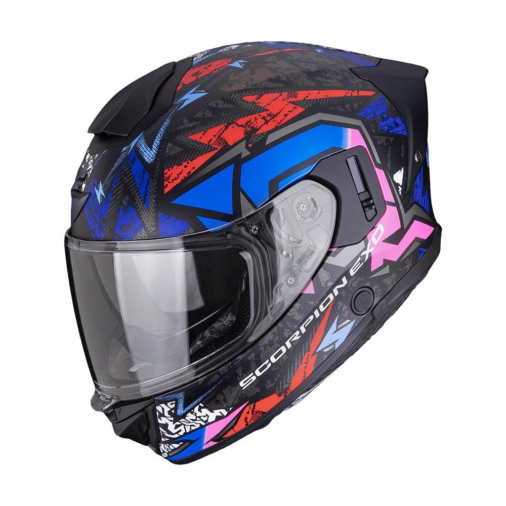 Moto přilba SCORPION EXO-530 AIR METEOR matná černo/růžová