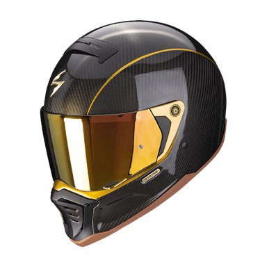 Moto přilba SCORPION EXO-HX1 CARBON SE černo/zlatá 3