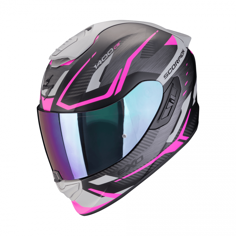 Moto přilba SCORPION EXO-1400 EVO II AIR ACCORD matná černo/růžová