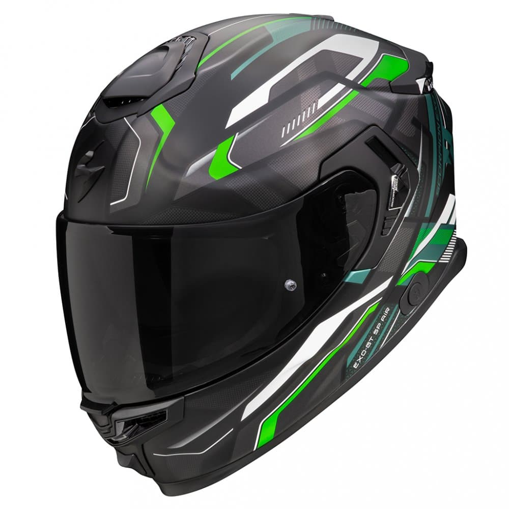 Moto přilba SCORPION EXO-GT SP AIR AUGUSTA matná černo/šedo/zelená