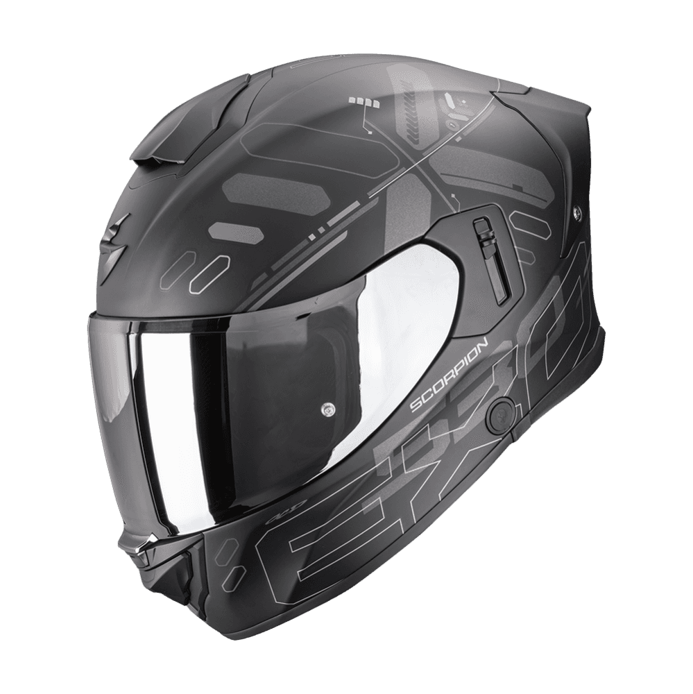 Moto přilba SCORPION EXO-530 AIR FOND matná černo/stříbrná