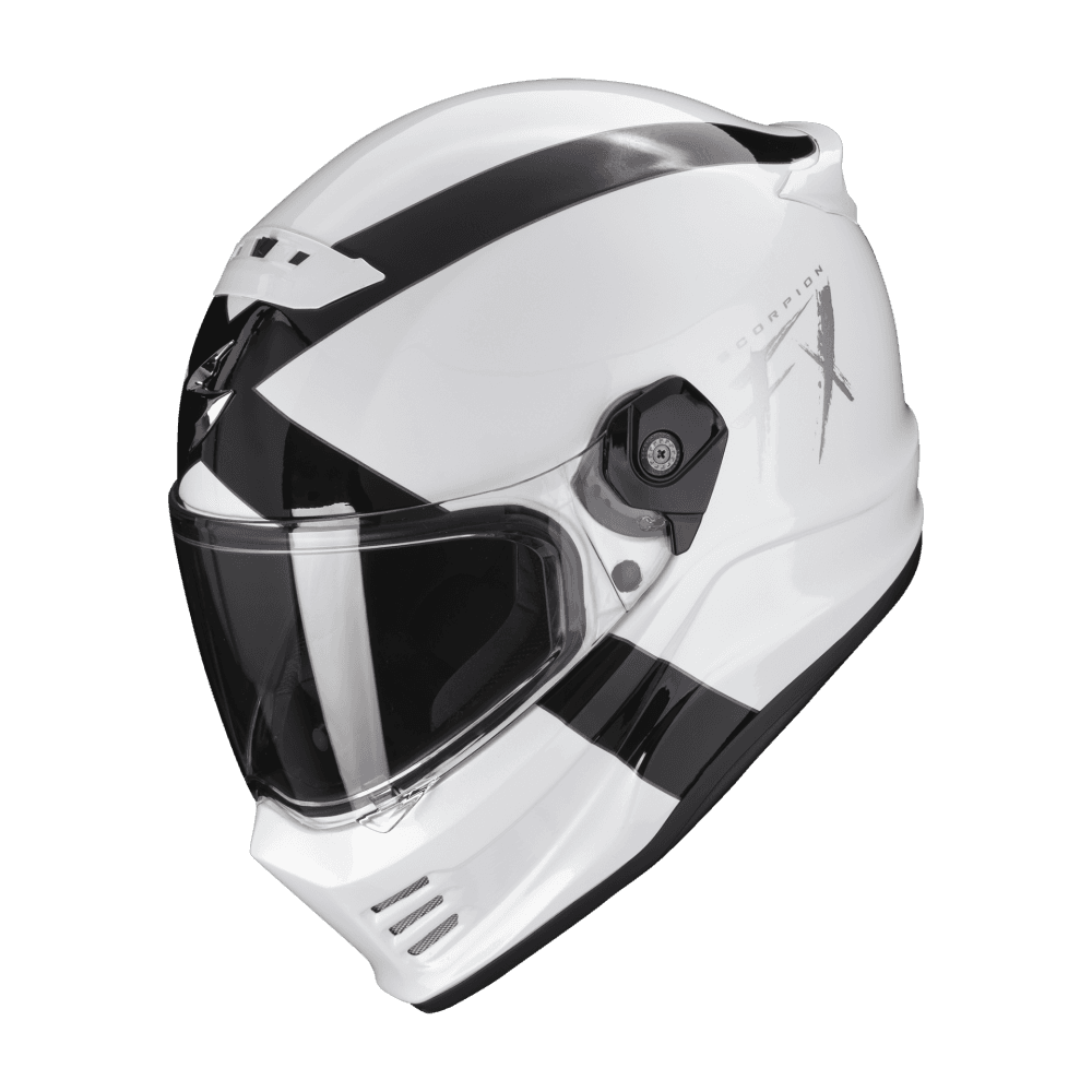 Moto přilba SCORPION COVERT FX GALLUS bílo/černá