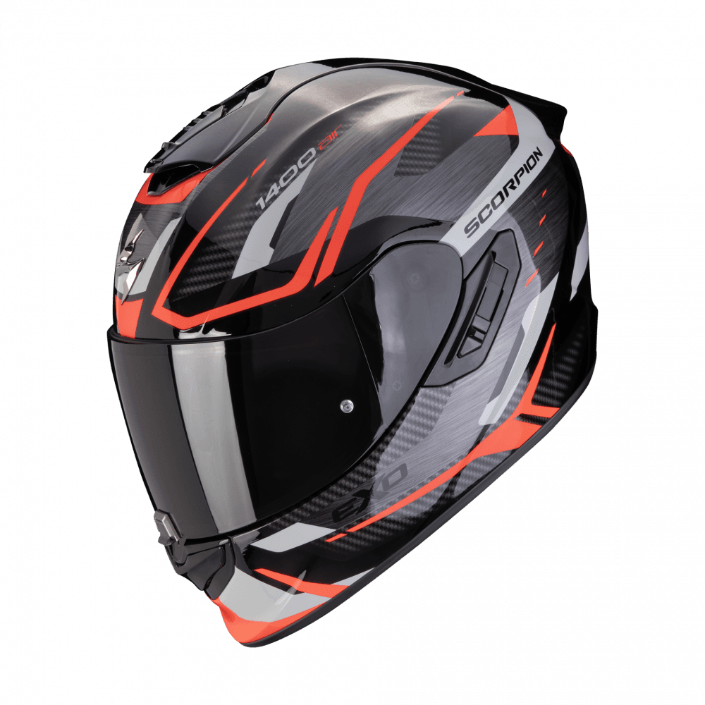 Moto přilba SCORPION EXO-1400 EVO II AIR ACCORD šedo/červená