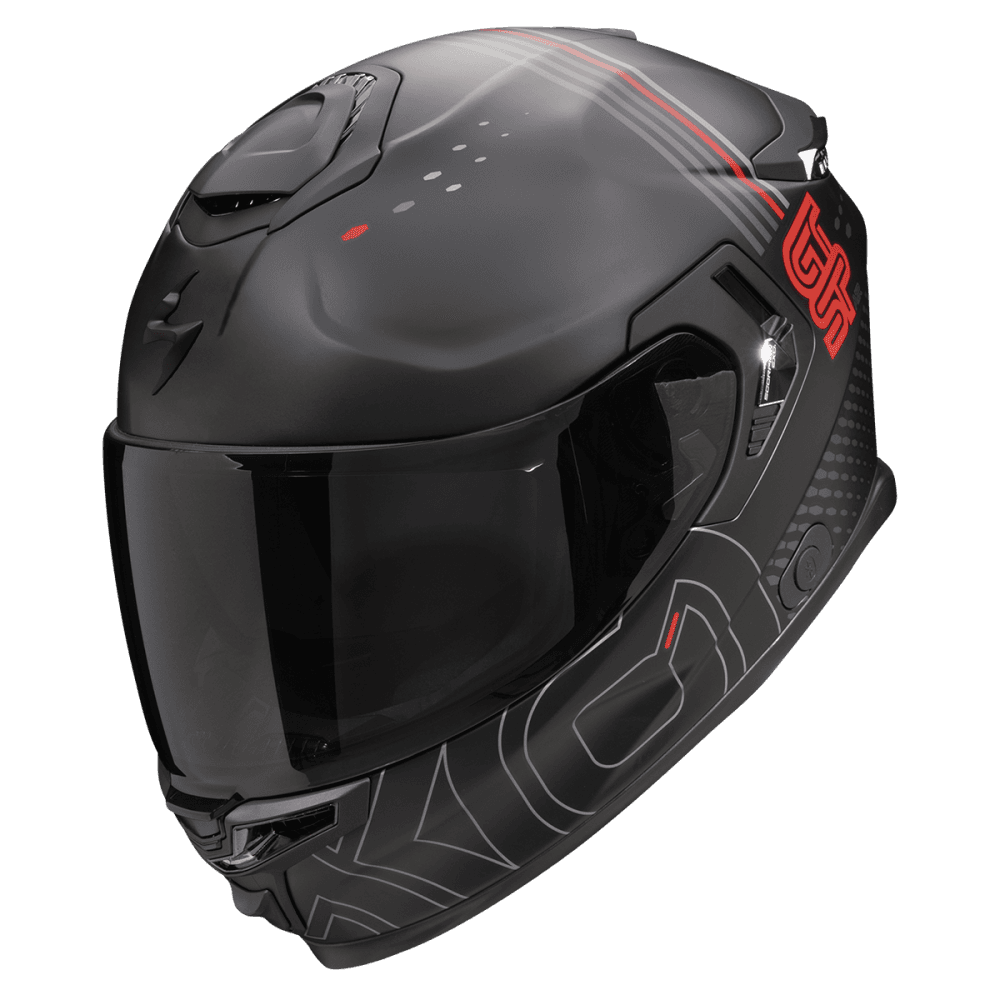 Moto přilba SCORPION EXO-GT SP AIR TECHLANE matná černo/šedo/červená