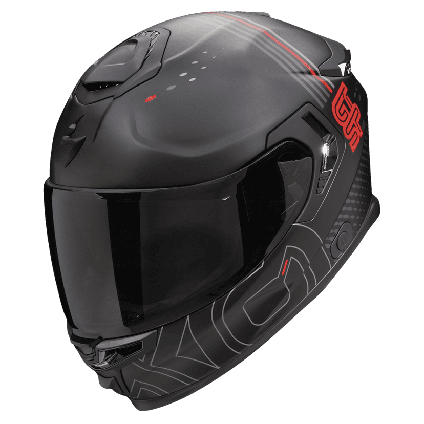 Moto přilba SCORPION EXO-GT SP AIR TECHLANE matná černo/šedo/červená