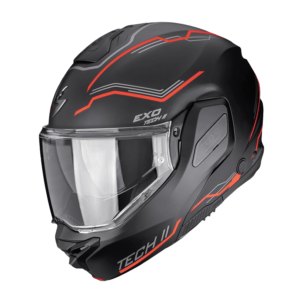 Moto přilba SCORPION EXO-TECH II DASH matná černo/stříbrno/červená