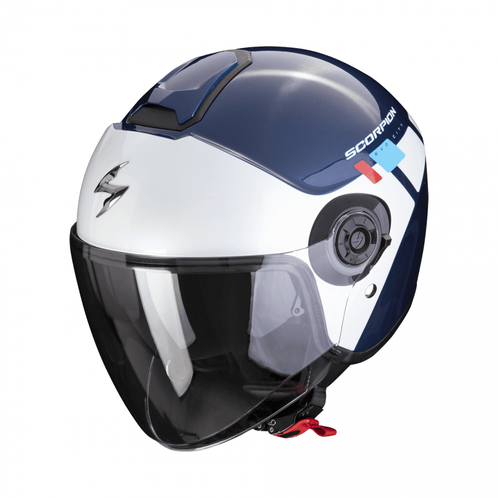 Moto přilba SCORPION EXO-CITY II MALL modro/bílo/červená