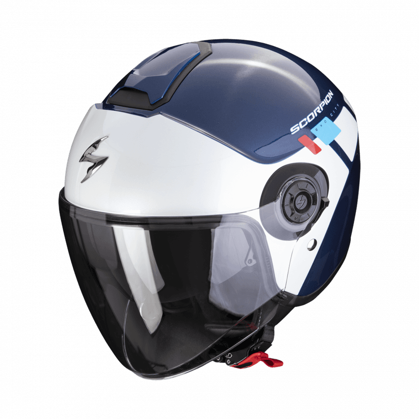Moto přilba SCORPION EXO-CITY II MALL modro/bílo/červená