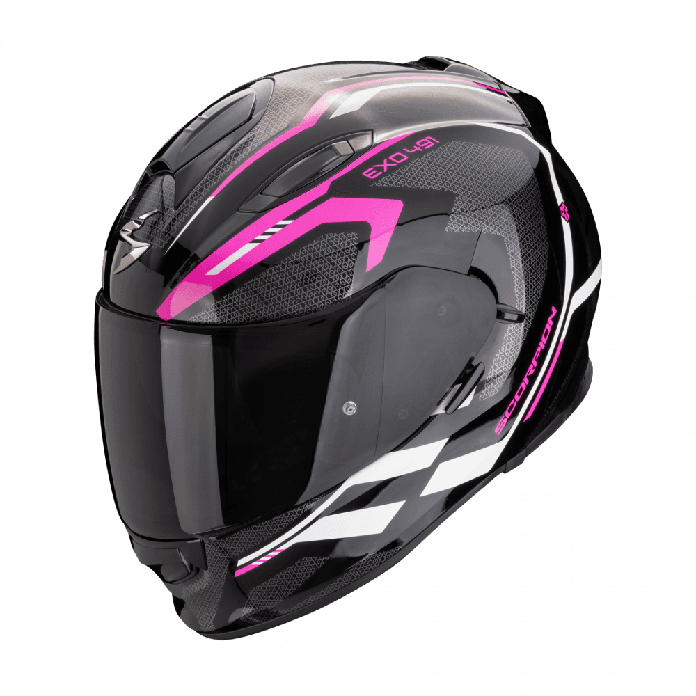 Moto přilba SCORPION EXO-491 KRIPTA černo/růžovo/bílá