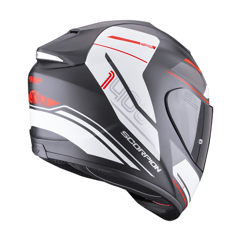 Moto přilba SCORPION EXO-1400 AIR VITTORIA matná černo/bílo/červená