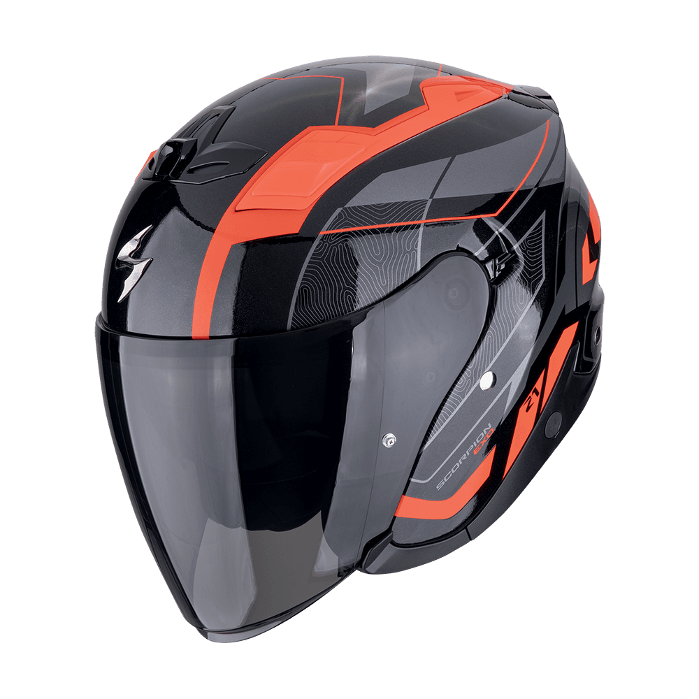 Moto přilba SCORPION EXO-Z1 VUE černo/červená