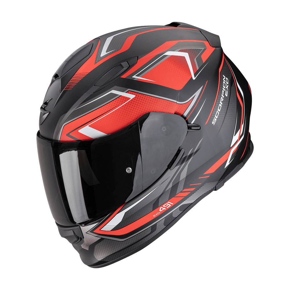 Moto přilba SCORPION EXO-491 ZUMO matná černo/červená