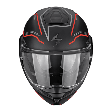 Moto přilba SCORPION EXO-TECH II DASH matná černo/stříbrno/červená 2