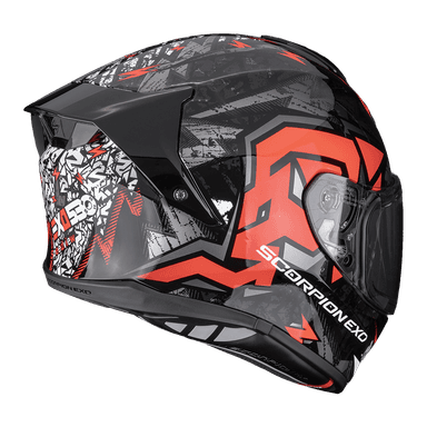 Moto přilba SCORPION EXO-530 AIR METEOR černo/stříbrno/červená 2