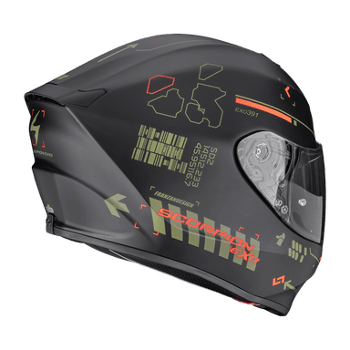 Moto přilba SCORPION EXO-391 IRON matná černo/zeleno/červená 2