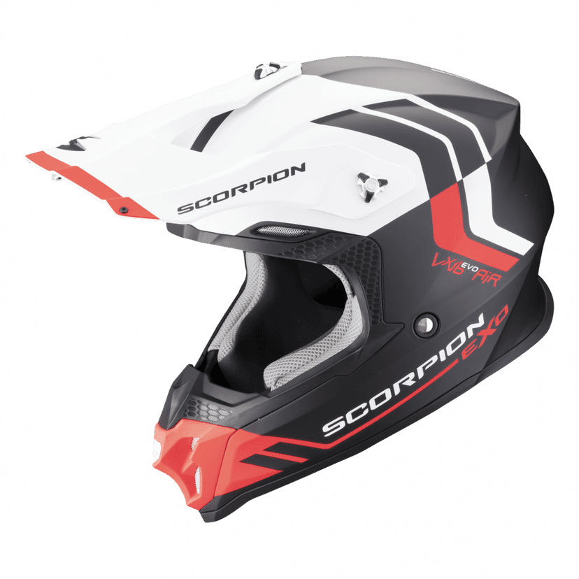 Moto přilba SCORPION VX-16 EVO AIR FUSION matná černo/červená