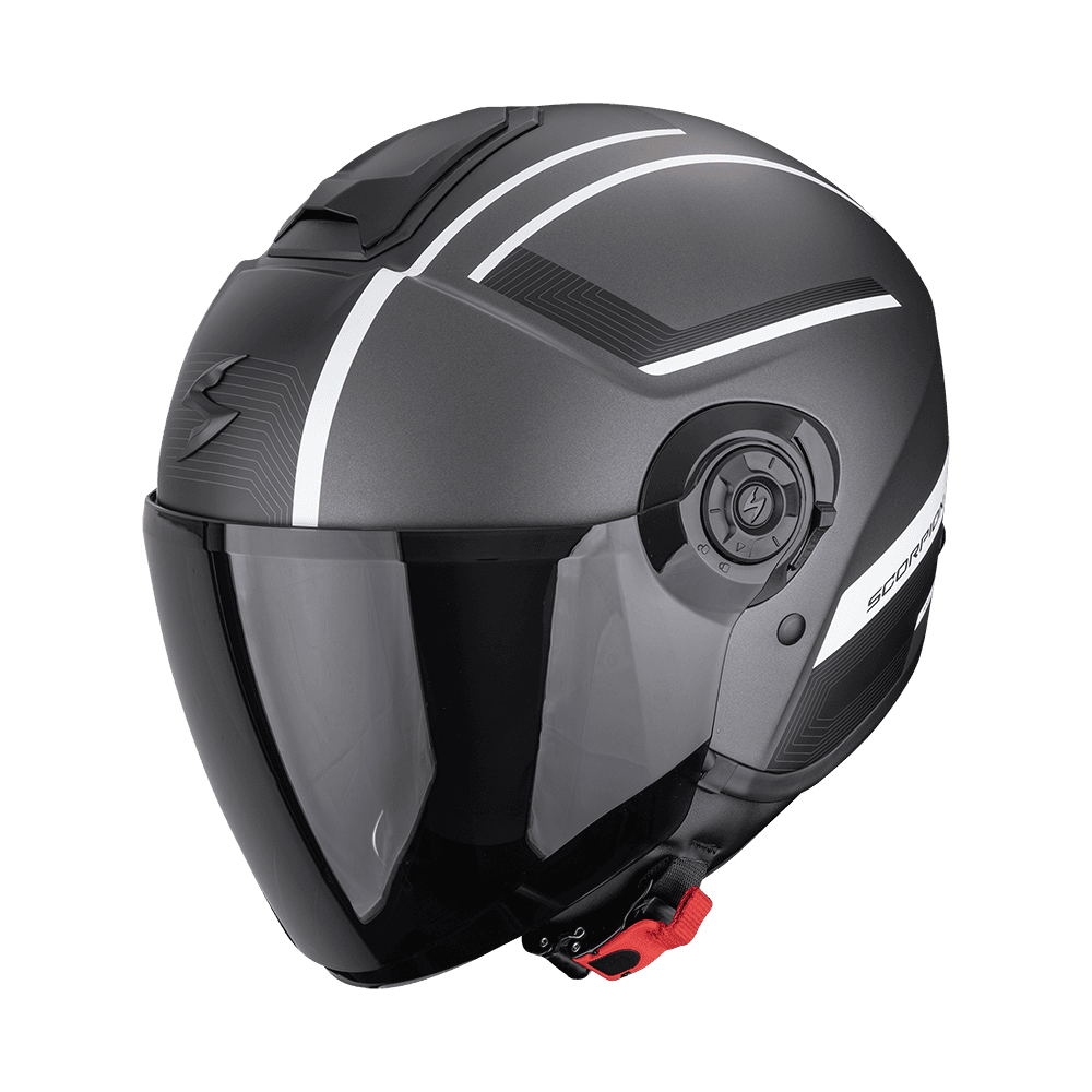 Moto přilba SCORPION EXO-CITY II COSMOS matná stříbrno/bílá