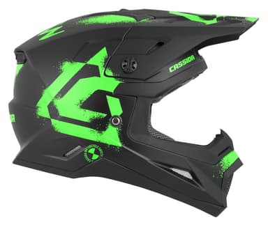 Dětská moto přilba CASSIDA Cross Cup 2 Crew Junior matná černo/fluo zelená 4