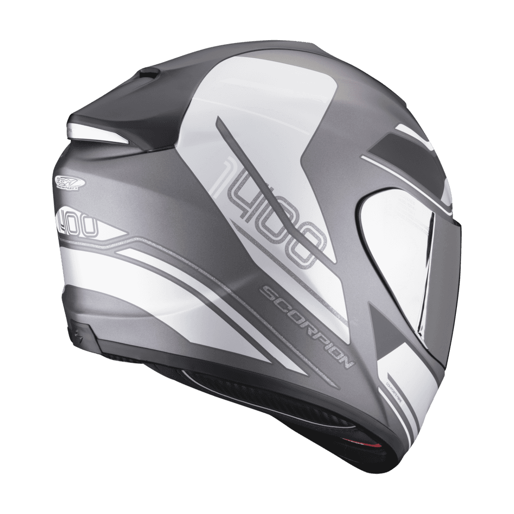 Moto přilba SCORPION EXO-1400 EVO AIR VITTORIA matná stříbrno/bílá