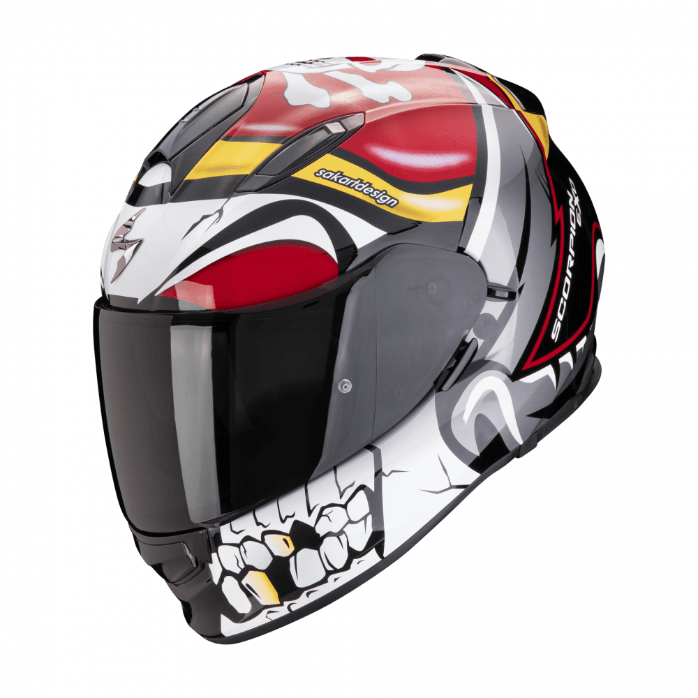 Moto přilba SCORPION EXO-491 PIRATE červená