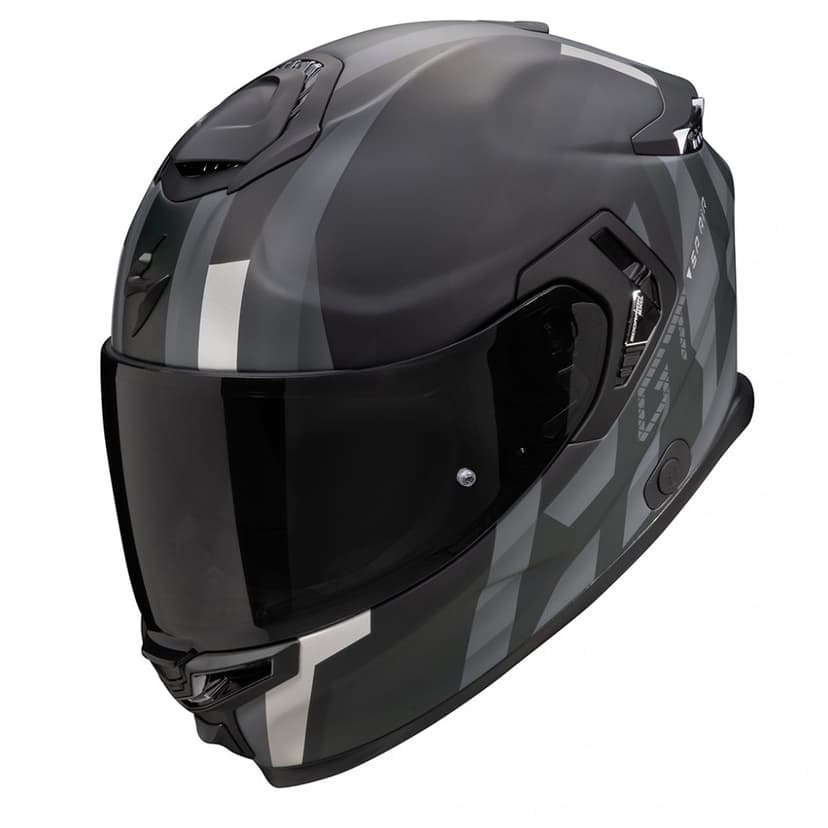Moto přilba SCORPION EXO-GT SP AIR TOURADVEN matná černo/stříbrná