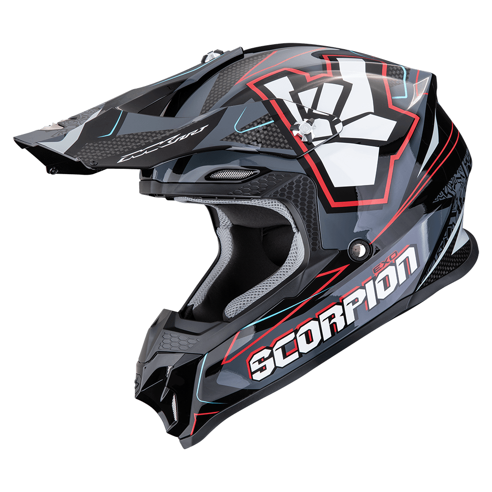Moto přilba SCORPION VX-16 EVO AIR ROK černo/šedo/červená