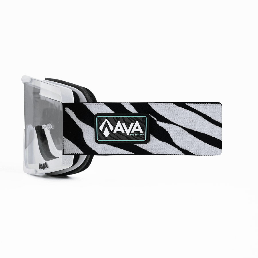 Motokrosové brýle AVA Acumen ZEBRA bílé