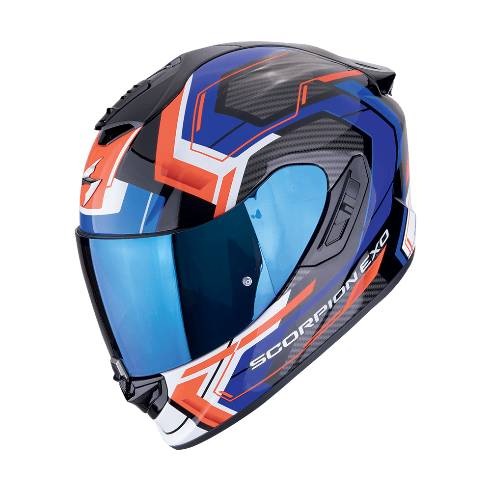 Moto přilba SCORPION EXO-1400 EVO II AIR LINART černo/modro/červená